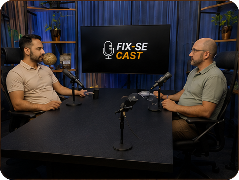 Entrevista no estúdio da FIX-SE TV